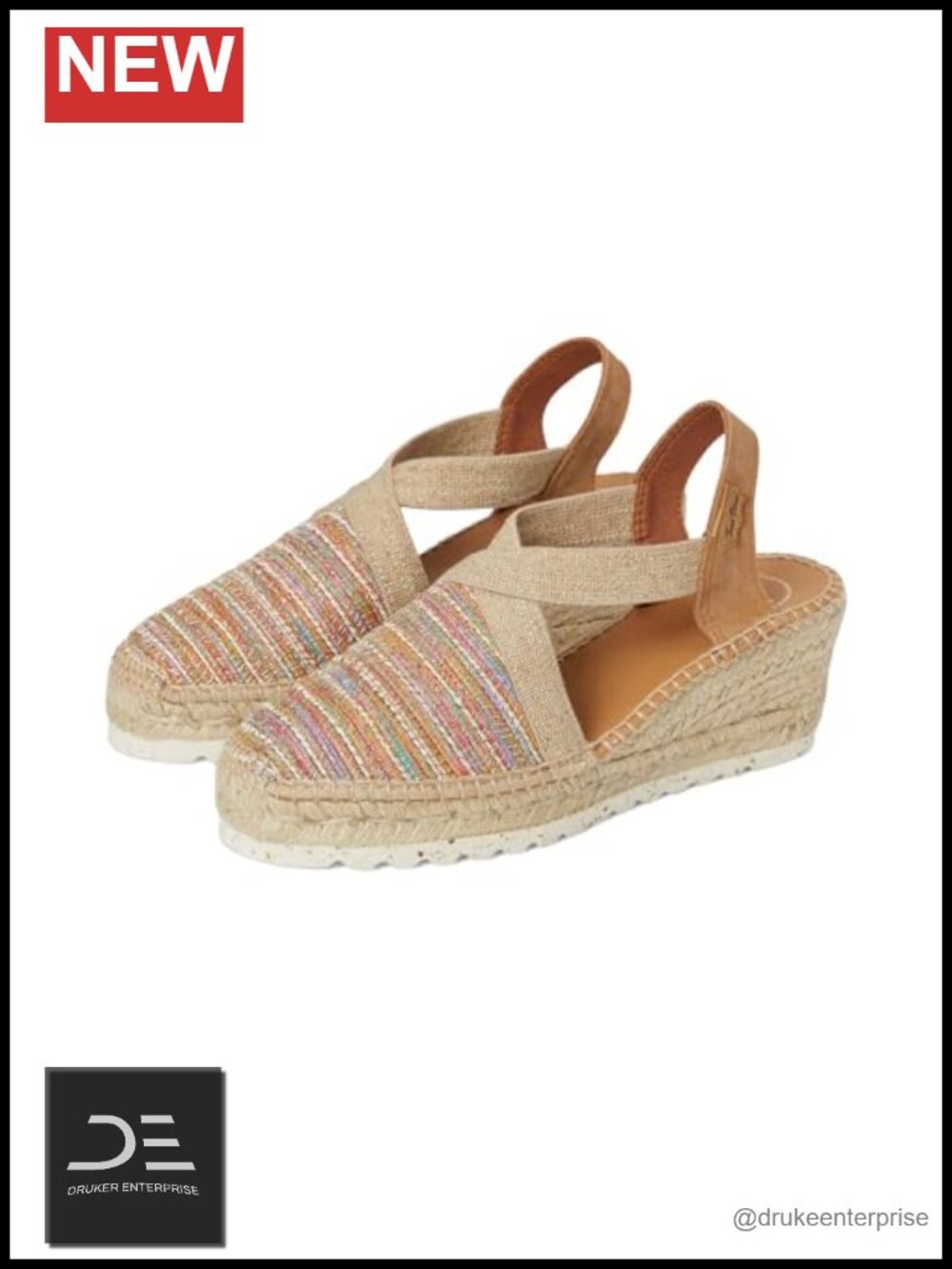 Toni Pons Women's Terra-Cl Espadrille Wedge Sandals Fabric and Leather Slingback